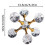 Modern Geometric, Simple Molecular Ornaments for Home Rooms, Table Decorations, Desktop Ornament 7