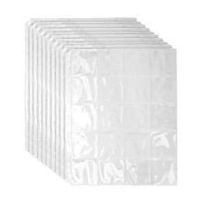 10 PCS 20 Pockets Classic Coin Holders Folder Pages for Storage Album Clear Storage Organizer Bag