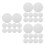 300Pcs Silver Aluminum Foil Cap Liners Easy Use Bottle Sealing Liners 7