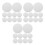 300Pcs Silver Aluminum Foil Cap Liners Easy Use Bottle Sealing Liners 8