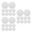 300Pcs Silver Aluminum Foil Cap Liners Easy Use Bottle Sealing Liners 9