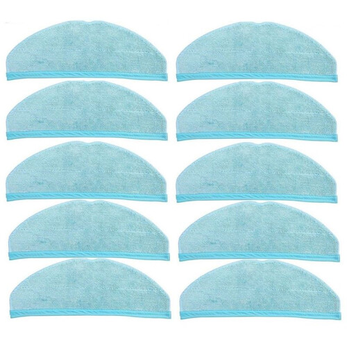 10PCS Suitable for Cecotec Conga 8090 9090 Sweeping Robot Accessories Mop Cleaning Rag