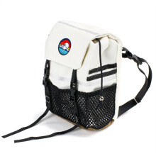 Simulatie Rugzak Schop Opbergtas Bagage Tas Handtas Decoratie voor 1/8 1/10 RC Crawler Auto, Witte Tas
