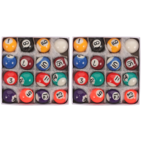 2Sets Farbiges Harz-Billardkugel-Set Robust Für Training Und 1
