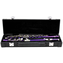 16 Trous FlûTe Cas Portable Durable FlûTe BoîTe de Rangement en Cuir Sac à Main Tube Instrument de Musique Cas