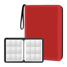 FicháRio de CartõEs ColecionáVeis 900 Bolsos, FicháRio de ColeçãO de CartõEs de 9 Bolsos, para Jogo/Futebol/CartãO de Beisebol Vermelho