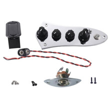Universal 5 Jazz Bass Loaded Control Plate für 4/5-Saitige Bassgitarrenteile mit 6,5-mm-BuchsenstüCk JB-08