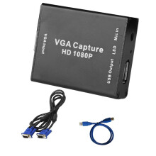 Convertitore Adattatore VGA A USB con Scheda di Acquisizione Audio e Video Scheda di Acquisizione Video di Sorveglianza 1080P Senza Unità