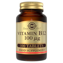 Solgar Vitamin 100 µg B12 Tablets - Pack of 100 - Easy to take Form - for Health