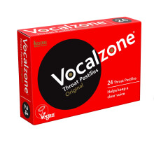 Vocalzone Throat Pastilles – Original 24 - for Sore Throats and Hoarseness When Overusing Your Voice. Produced and Sold in the United Kingdom Since