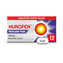 Nurofen 342mg Ibuprofen Lysine Caplets, 12 Count, Strong Headache And Migraine P