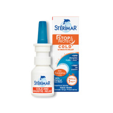 Sterimar Stop And Protect Cold And Sinusitis Relief, Nasal Spray, Fast-Acting Hypertonic, 100% Natural Sea Water, Free from Steroids, Drugs & Preserv