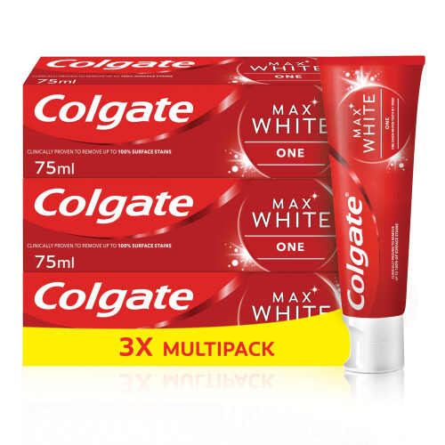 Colgate Colgate Max White One Toothpaste 3 X 75ml - Teeth Whitening Clinically