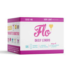 Flo - Daily Liners (96 Pack) Very Light Flow Wrapped, Ultra-Thin Natur
