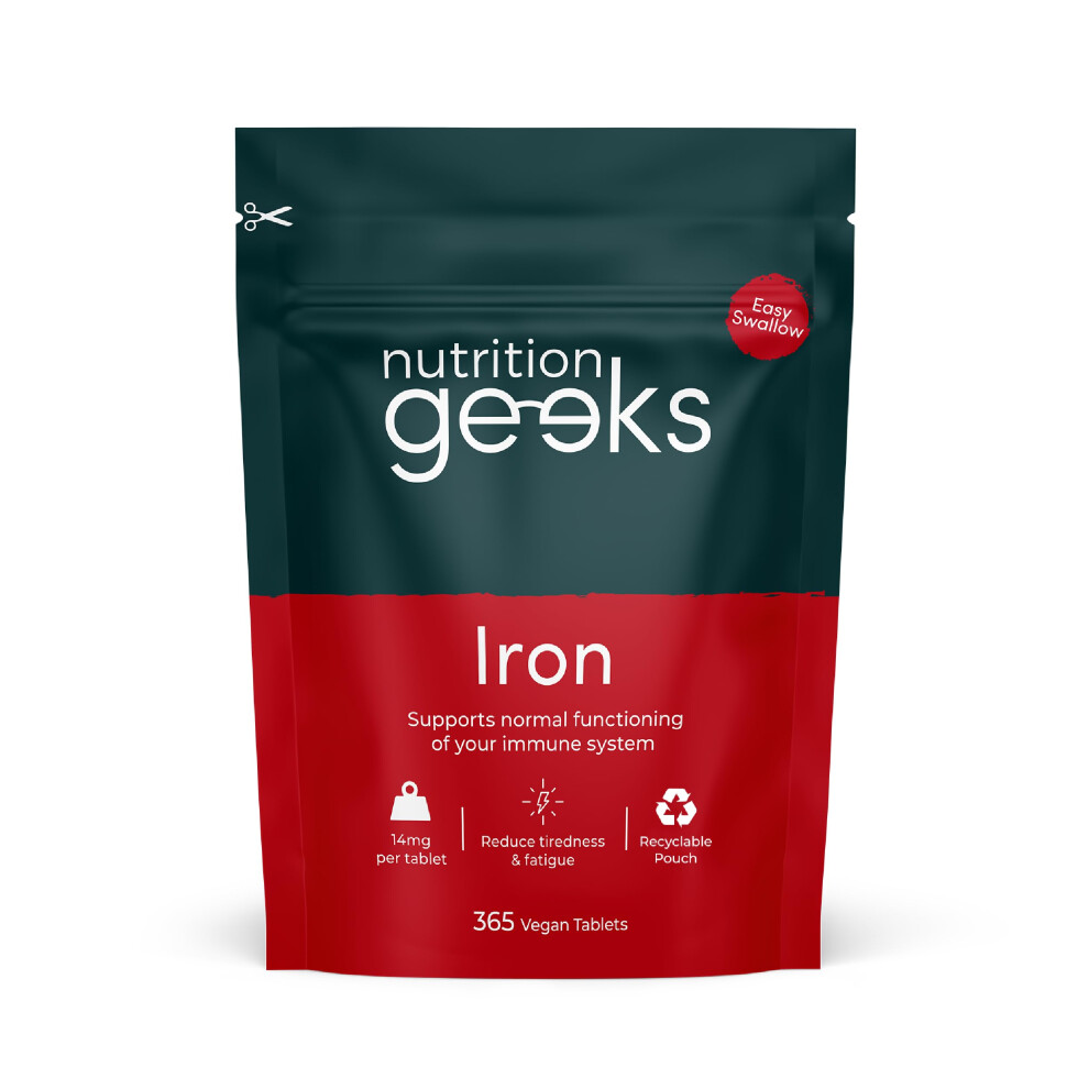 Photos - Vitamins & Minerals Iron Tablets High Strength 14mg - 365 Tablets, 12 Months Supply - Vegan Iron Supplements for Women and Men - Ferrous Fumarat
