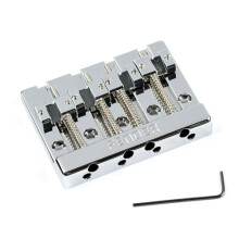 Fender HiMass 4-String Bass Bridge Assembly With Zinc Saddles, Chrome