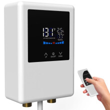 Elektrische Waterverwarmer, 5500W Directe Warmwaterverwarmer met Afstandsbediening en LCD-Aanraakscherm Waterverwarmer, Amerikaanse Stekker