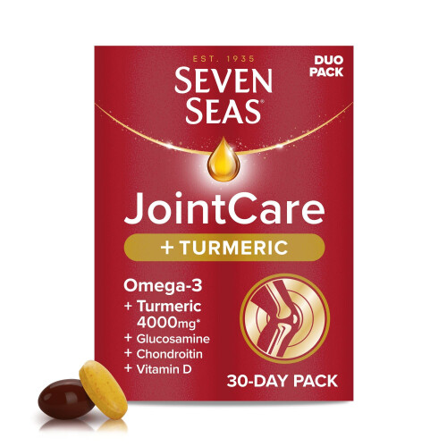Seven Seas Seven Seas JointCare Plus Turmeric, with Omega-3, Glucosamine,