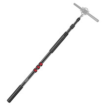 NEEWER NW-7000 Microphone Boom Arm, 3 Section Extendable Handheld Mic Arm with 3/8" & 3/8" to 5/8" Screw Adapter, 3ft to 8ft Adjustable Length,Auxili