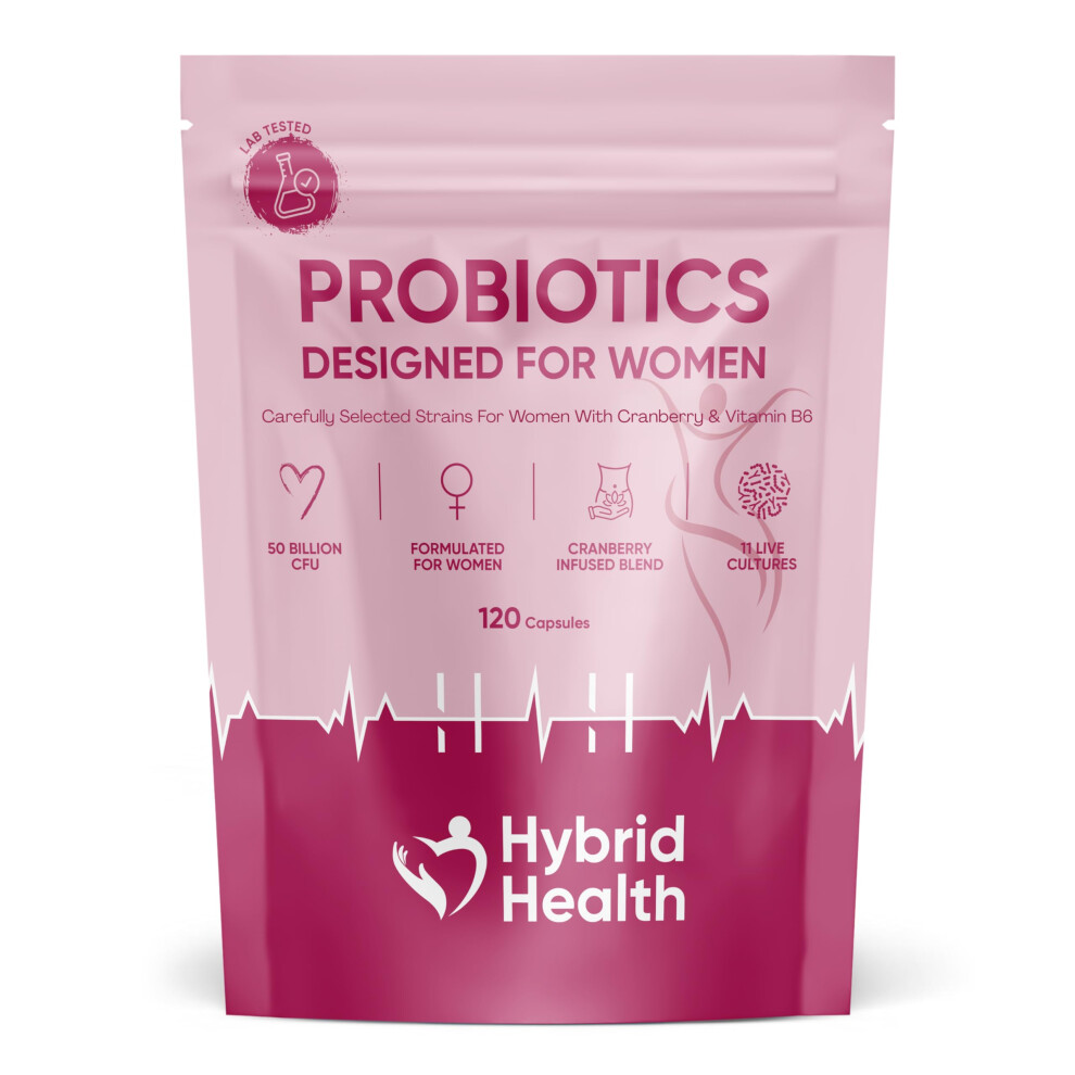 Hybrid Health Probiotics For Women Supplement - 50 Billion Cfu Womens