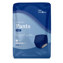 Amazon Basic Care Man Pants Plus Large for Men, 40 Pants (4 Packs of 10), Absorb
