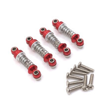 4 Stuks Metalen Schokdemper Demper voor 284131 K969 K979 K989 K999 P929 P939 1/28 RC Auto Upgrade Onderdelen, Rood