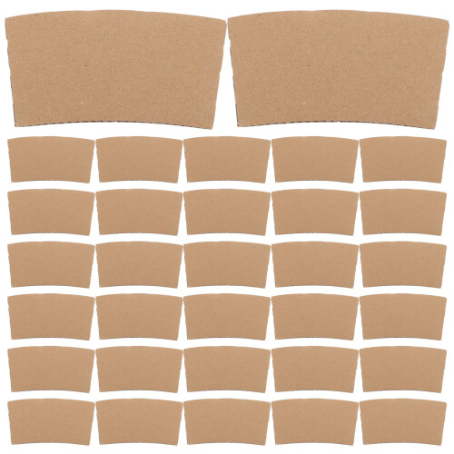 300Stk Khaki Cup Protector Papier Hitzeschutz Bechersleeve Für 2