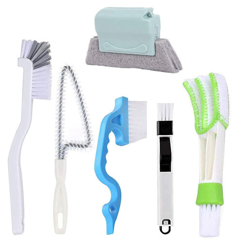 Window  Cleaning Brush Set, Window Track Cleaning Tool, Double-Sided Window Cleaning Brush
