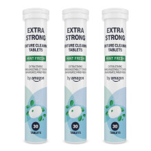 by Amazon Extra Strong Denture Cleaning Tablets - 3 Packs of 30 Tablet