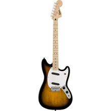 Squier by Fender Sonic Mustang Electric Guitar, Maple Fingerboard, White