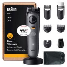 Braun Beard Trimmer Series 5, +9 Styling Tools, Ultra Sharp Blade, 120