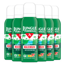 Jungle Formula Maximum Repellent Aerosol 125ml Bundle (Pack of 6 x 125