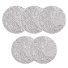 Round Coasters Heat-Resistant Coasters Non-Slip Protective Mat for Dining Table Kitchen Coffee Tea Hot Drink Coaster A