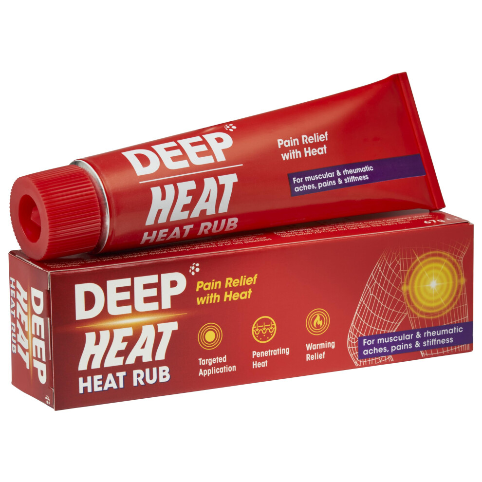 Deep Heat Heat Rub, For Muscular & Rheumatic Aches, Pain And Stiffness, 67G (Pack Of 1)