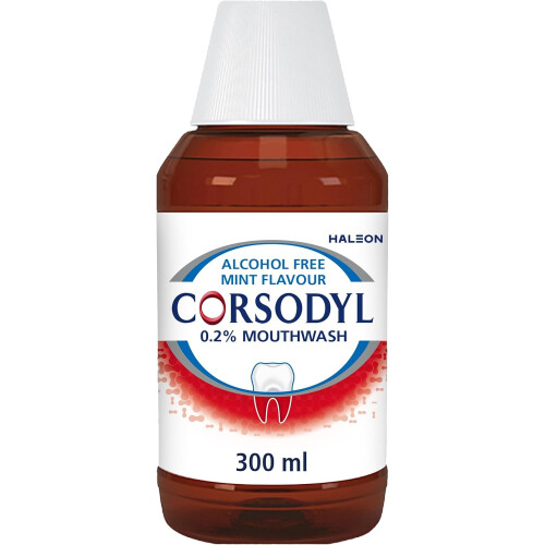 Corsodyl Mouthwash Gum Disease Treatment for Adults, Chlorhexidine Gin