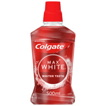 Colgate Max White Expert Whitening 500ml Mouthwash - Instantly Whiter Teeth- Alc