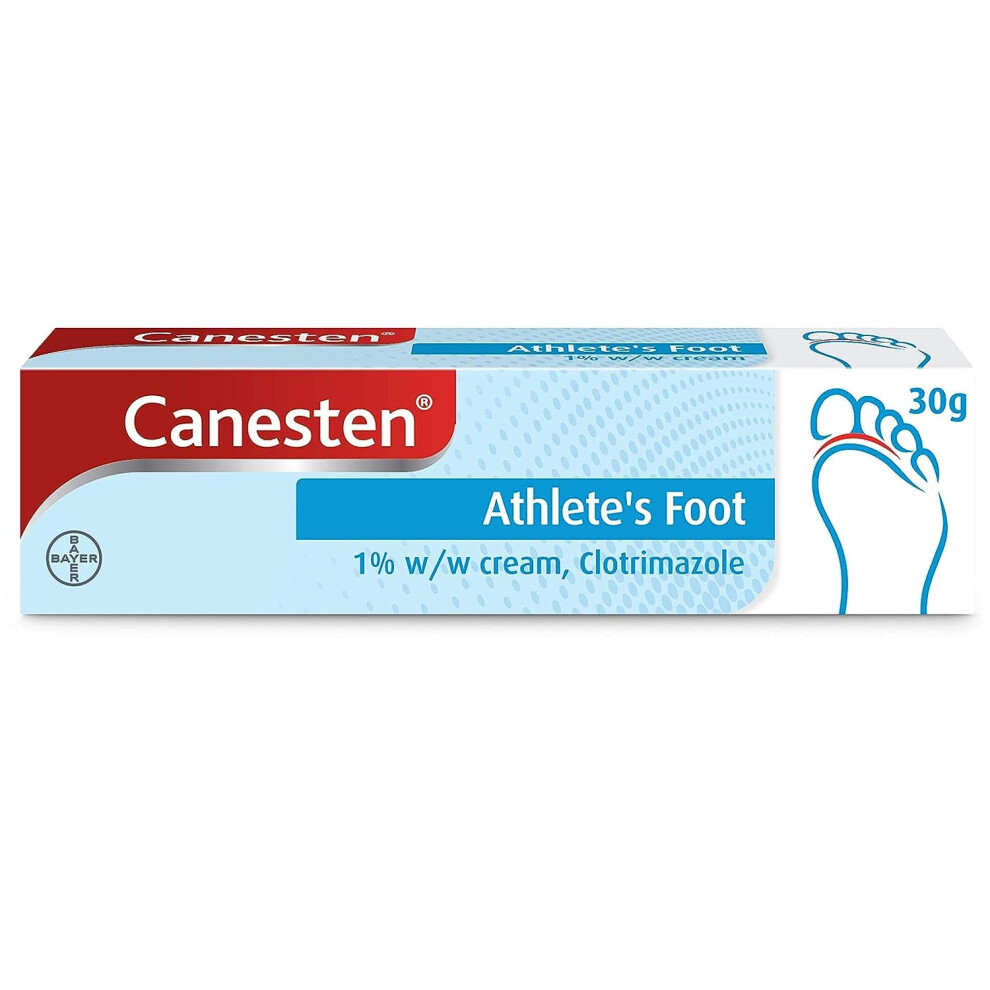 Canesten AthleteâS Foot 1% W/W Cream | Effective AthleteâS Foot Treatment | Soot