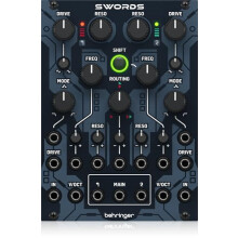 Behringer SWORDS Dual Analog Multi-Mode Filter for Eurorack Synthesizers, Low-Pass,
