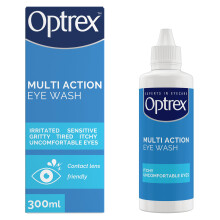 Optrex Multi Action, Eye Wash, 300 ml, for Gentle and Effective Relief, Itchy, I