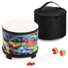 Tosnail 8 Inch Floor Tom Drum with Storage Bag and