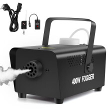 Littleboyny 400W Fog Machine, Smoke Machine,Mini Fog Smoke Machine with 2 Wired and Radio Remotes for DJ Disco Party,Halloween,Weddings Christmas
