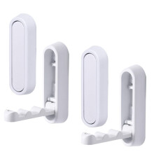 4 ganchos plegables para abrigos, ganchos de pared plegables, ganchos de pared de aleación de zinc resistentes, diseño compacto.