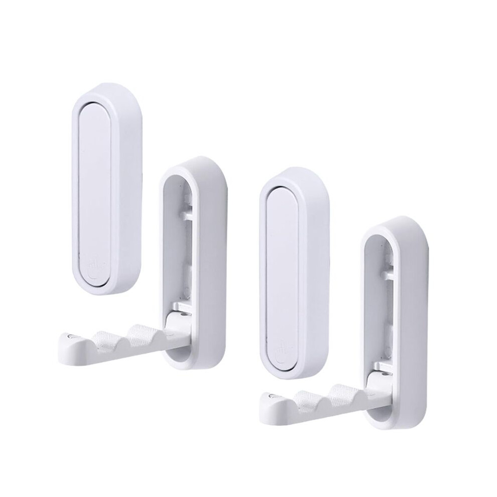 4Pcs Folding Coat Hooks, Foldable Wall Hooks, Heavy Duty Zinc Alloy Wall Hook Space-Saving Design 6031025002278