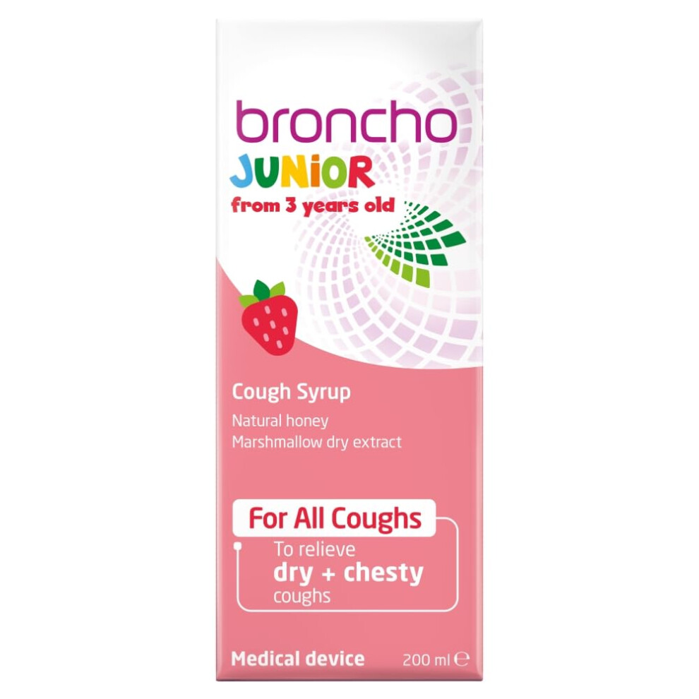 Bronchostop Broncho Junior Cough Syrup For Children, 200 Ml