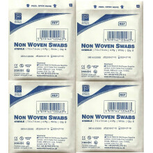 Premier 1860A 4 Ply Sterile Absorbent Non Woven Swab, 7.5cm x 7.5cm,