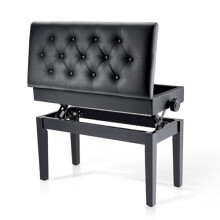 Piano Stools 72x33x58cm Height Adjustable Piano Stool Faux Leather Keyboard Bench with Storage Multi-Purpose Stool for Piano Stool Storage (72x33x58c