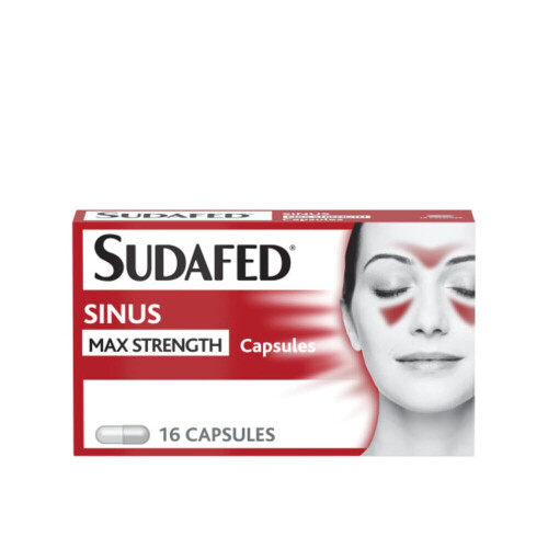 Sudafed Sudafed Sinus Max Strength Capsules, Fast and Effective Relief of