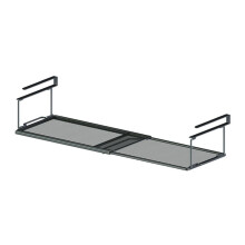 Telescopic Shoe Rack Layered Partition Frame of Shoe Cabinet Home Finishing Storage Rack Portable Space-Saving Black