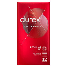 Durex Thin Feel Condoms, Pack of 12 (Packaging May Vary)