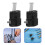 2Pièces Clips De Fixation Accessoires En PVC Noir 8